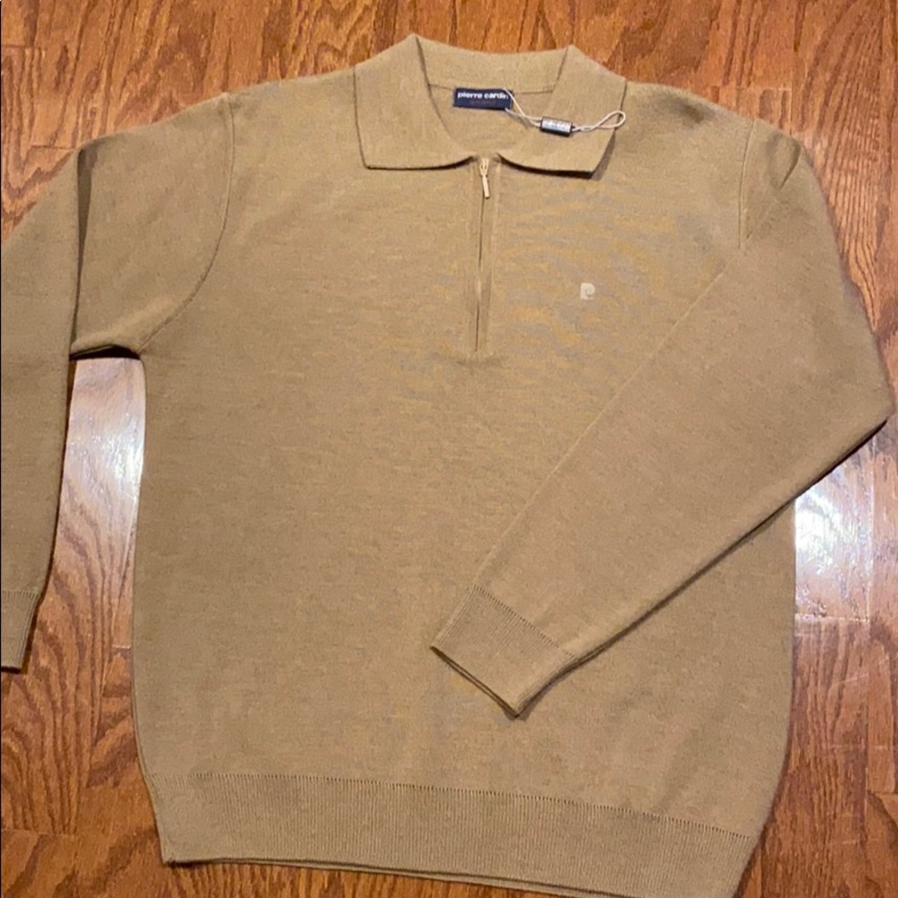 New Tan Pierre Cardin Sport sweater